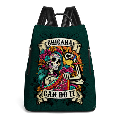 CHICANA CAN DO IT - Personalized Leather BackPack - BP_MX20
