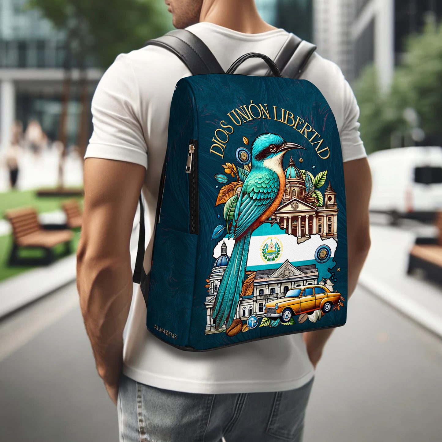 Dios Unión Libertad - Personalized Leather BackPack - BP_MX21