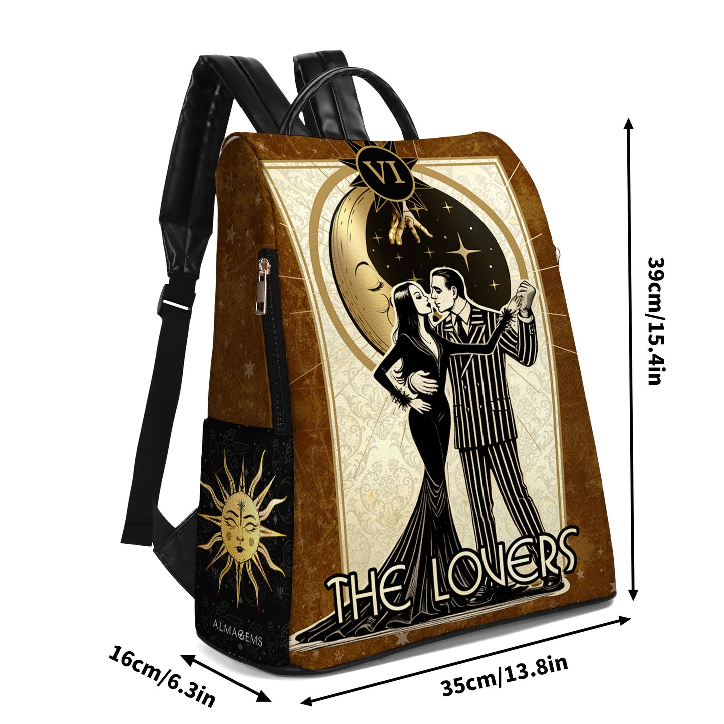 Los amantes - Mochila de cuero personalizada - CP001_BP