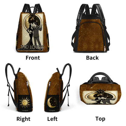 The Lovers - Personalized Custom Leather BackPack - CP001_BP