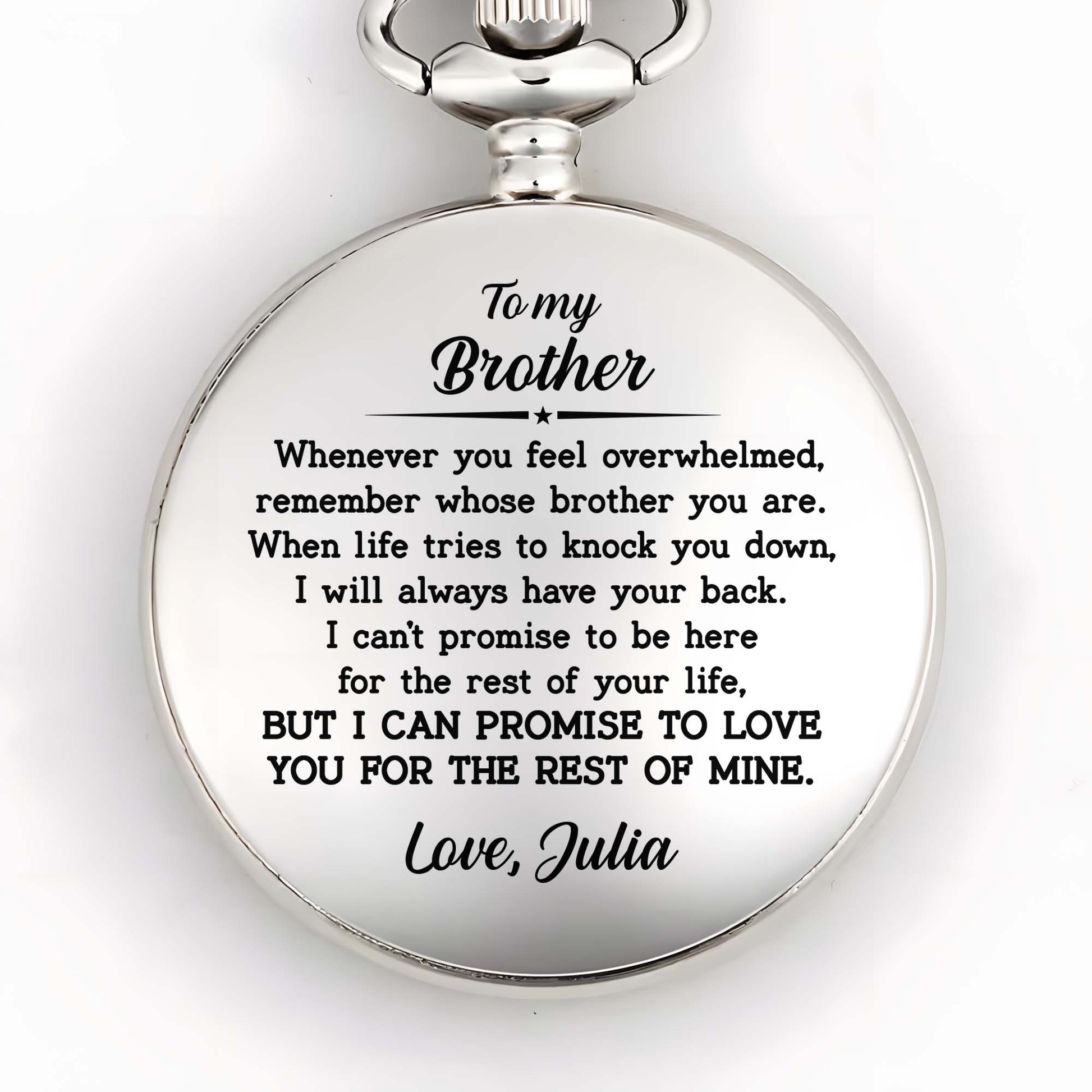 To My Brother, Promise To Love You For The Rest Of Mine