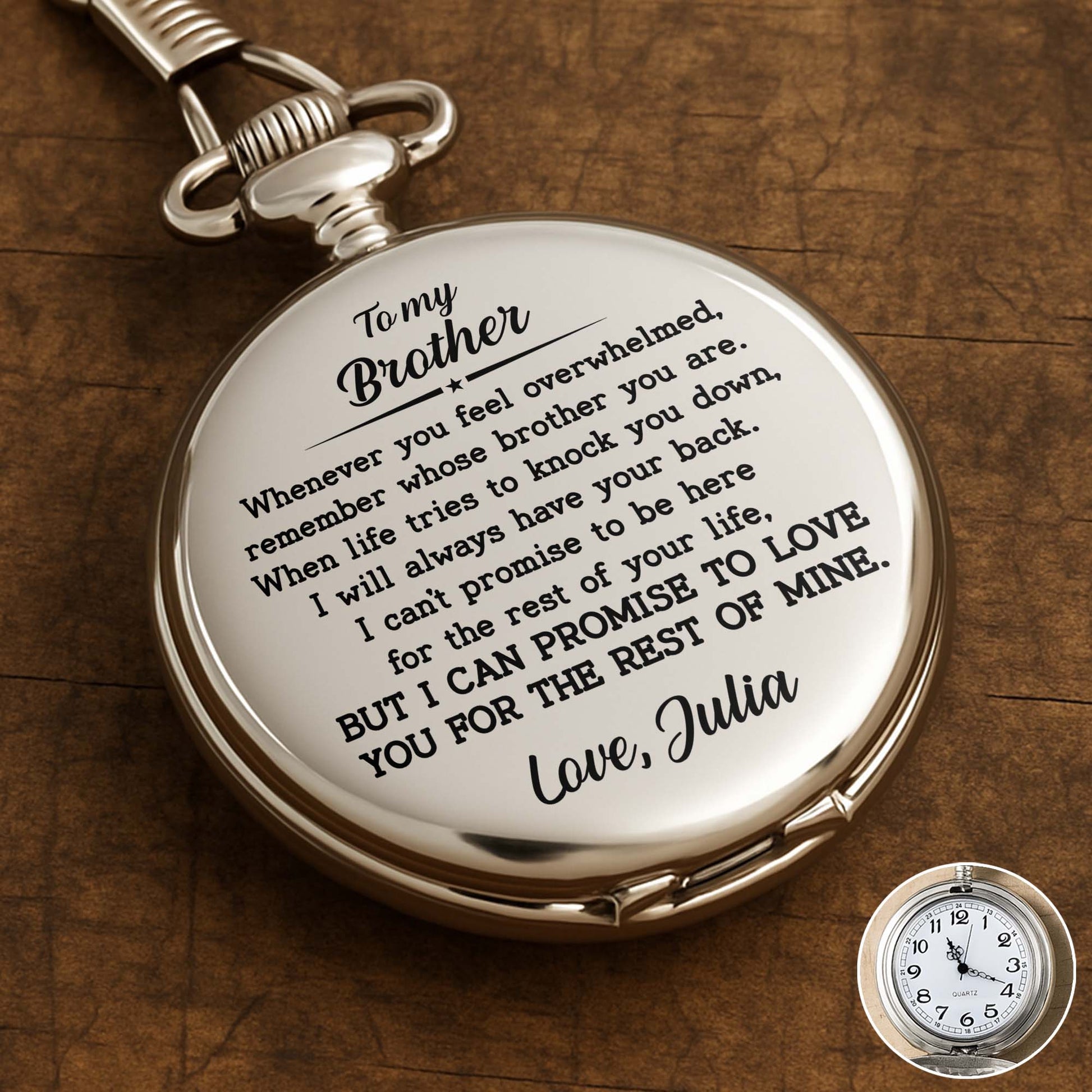 To My Brother, Promise To Love You For The Rest Of Mine