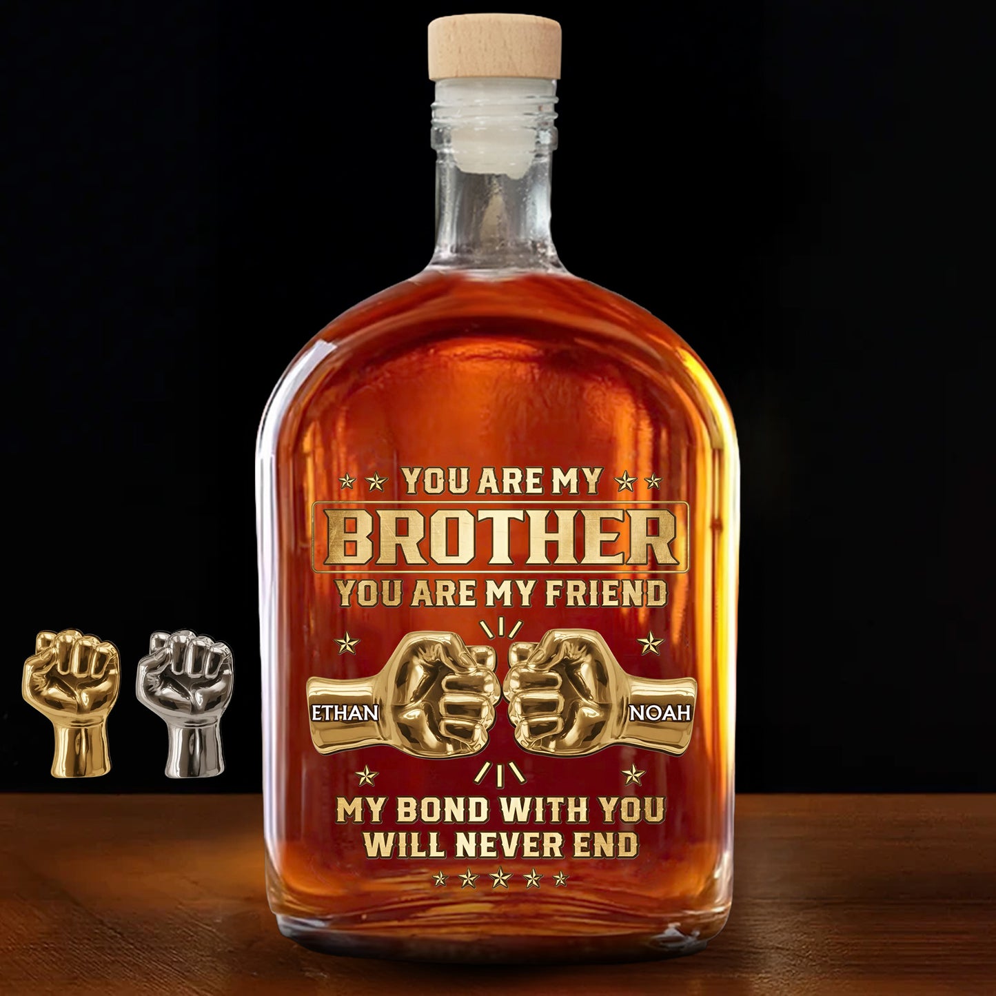 You Are My Brother, My Bond Will Never End, Fists Handshake