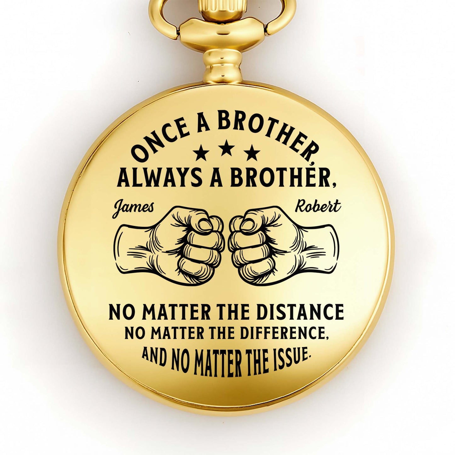 Once A Brother Always A Brother With Fist Bump Graphic