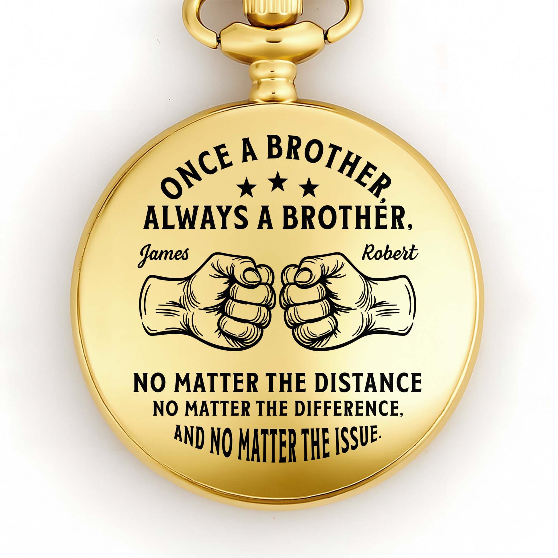 Once A Brother Always A Brother With Fist Bump Graphic