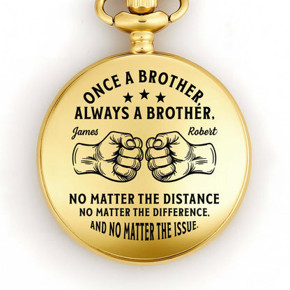 Once A Brother Always A Brother With Fist Bump Graphic