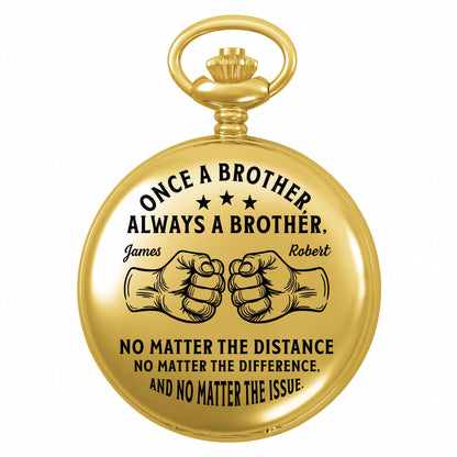 Once A Brother Always A Brother With Fist Bump Graphic