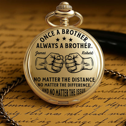 Once A Brother Always A Brother With Fist Bump Graphic