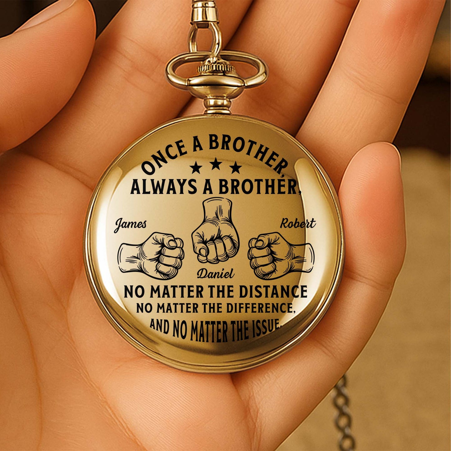 Once A Brother Always A Brother With Fist Bump Graphic