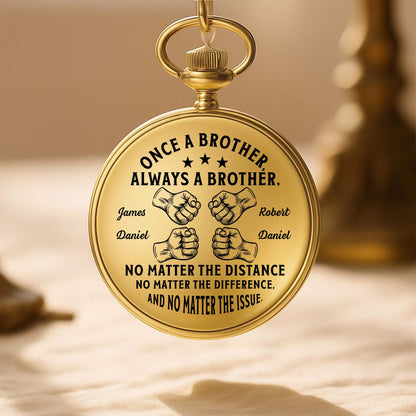 Once A Brother Always A Brother With Fist Bump Graphic