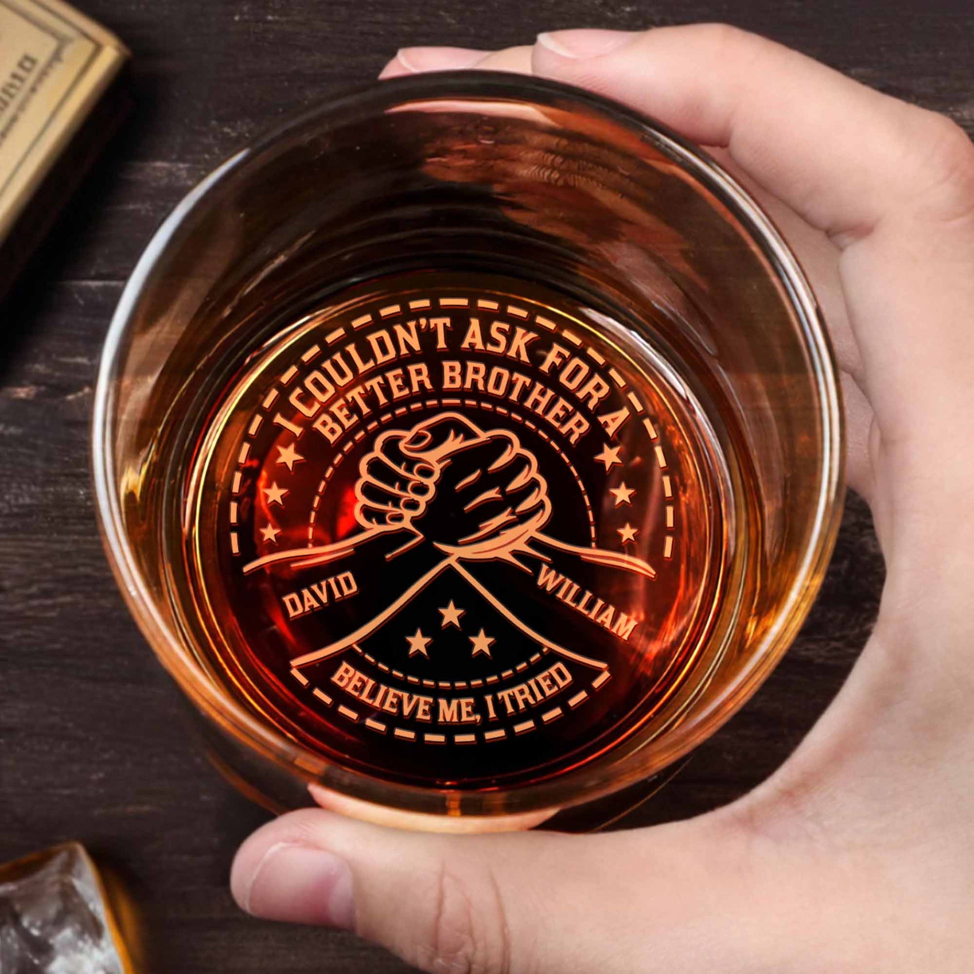 I Couldn't Ask for a Better Brother Handshake Design