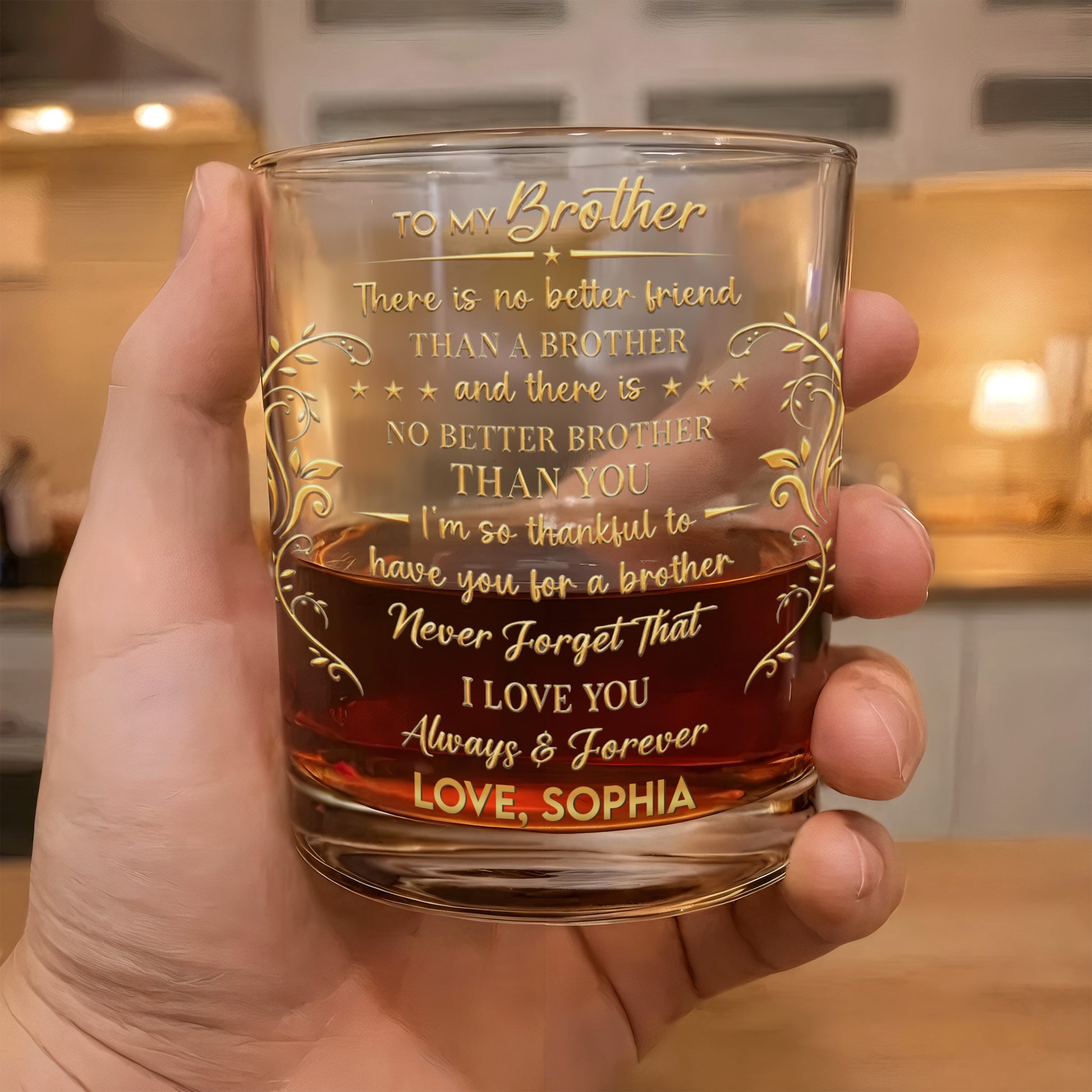 To My Brother No Better Friend Monogram Initial And Stars