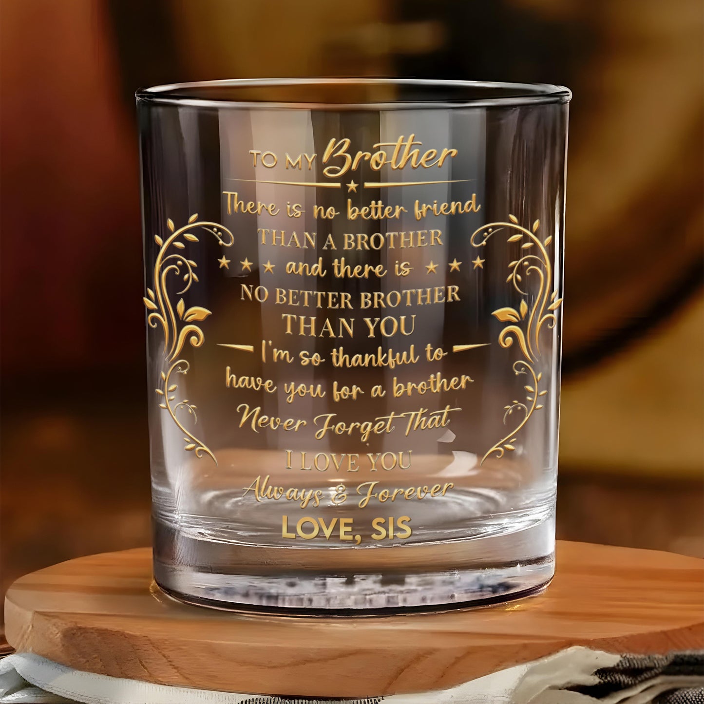 To My Brother No Better Friend Monogram Initial And Stars