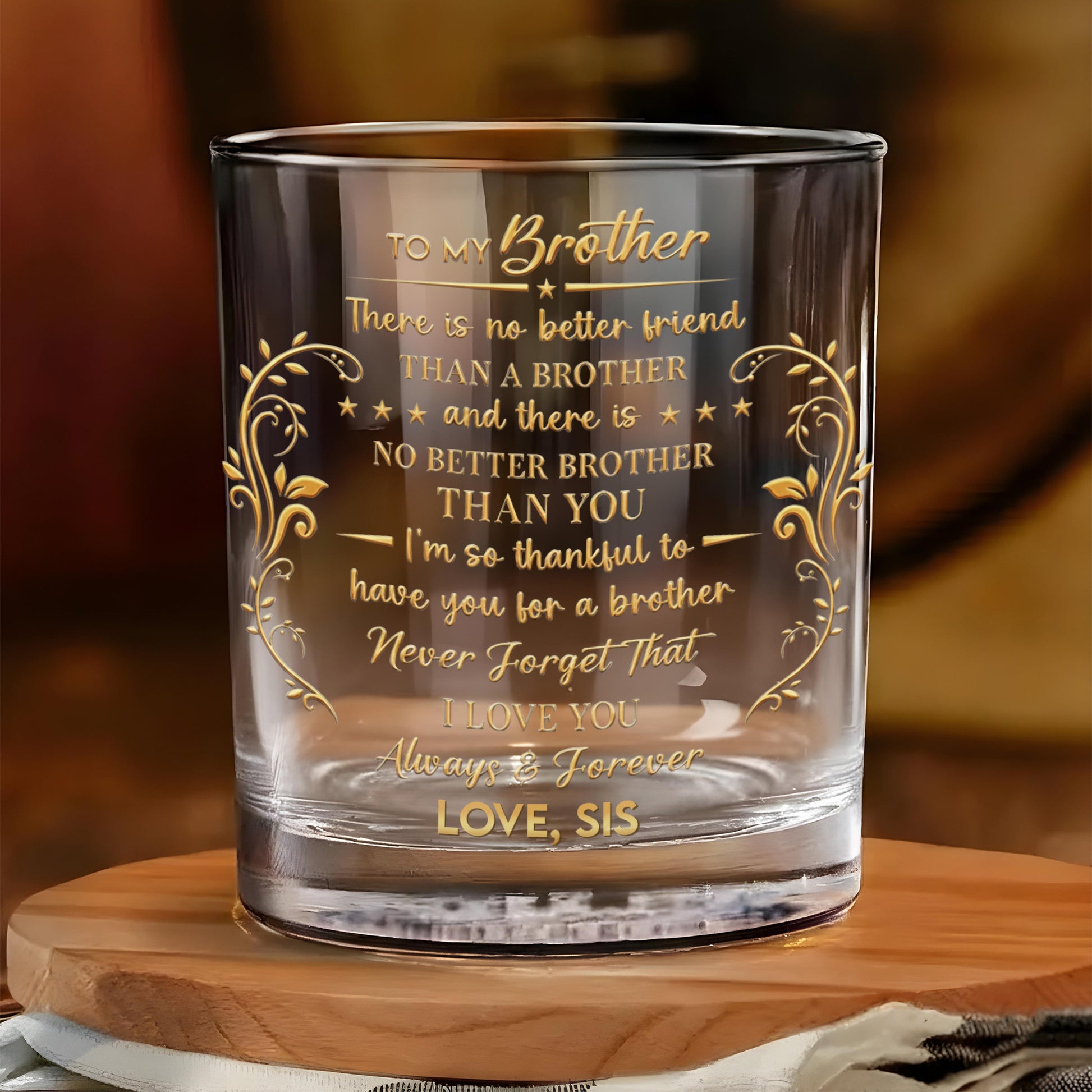 To My Brother No Better Friend Monogram Initial And Stars