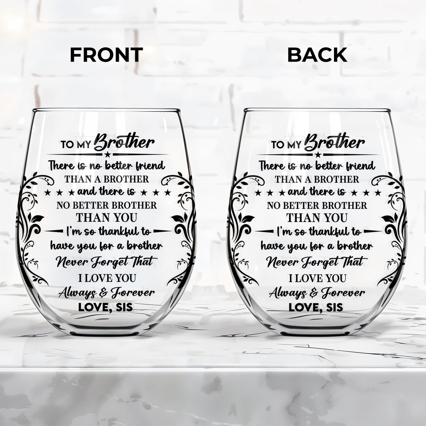 No Better Friend Than A Brother, Floral Designs