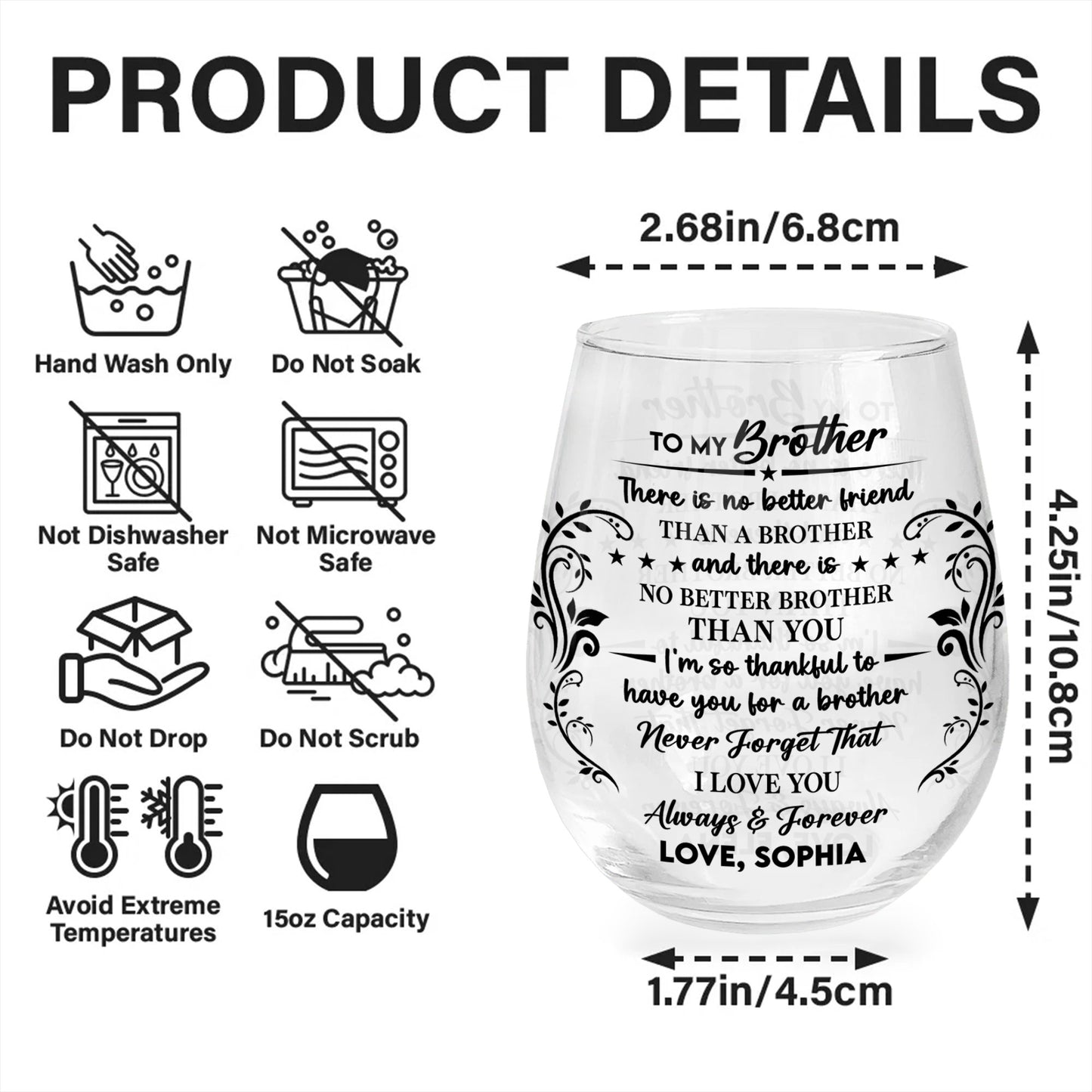 No Better Friend Than A Brother, Floral Designs