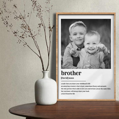 A Male That You Share Your Childhood With, Portrait Of Two Brothers