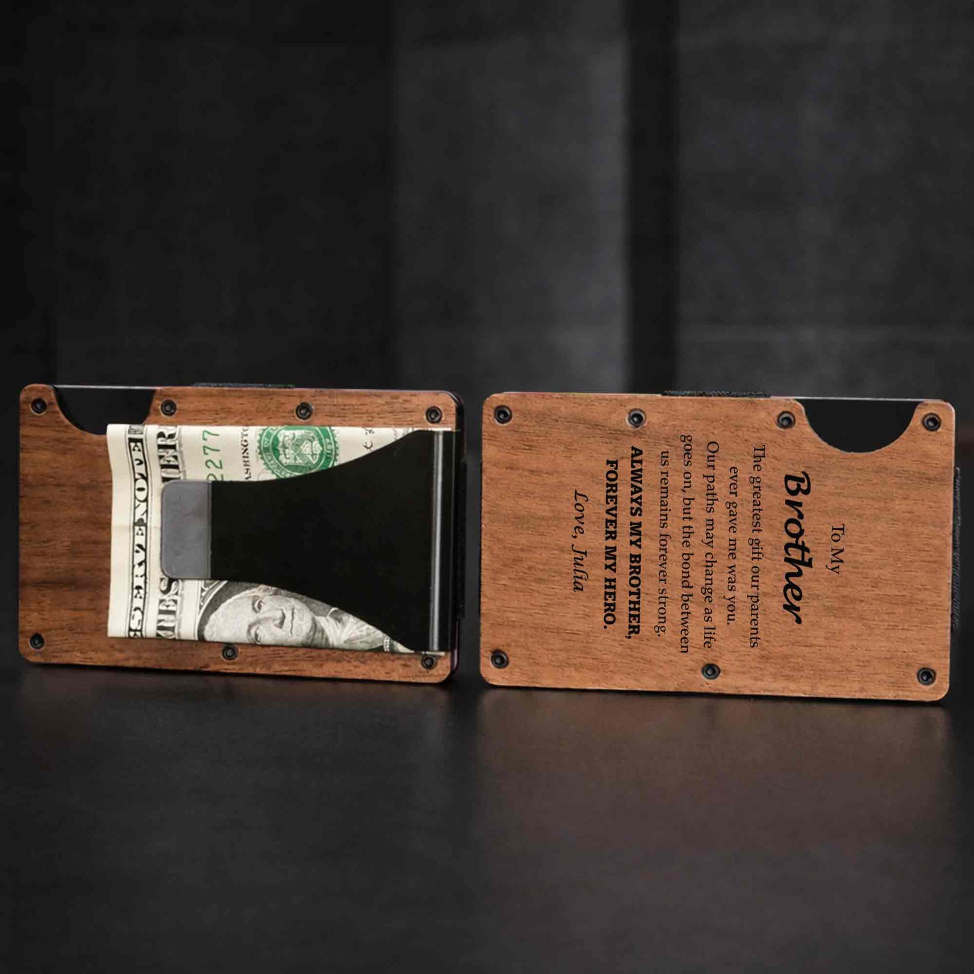 To My Brother Always My Brother Forever My Hero Custom Wood Design