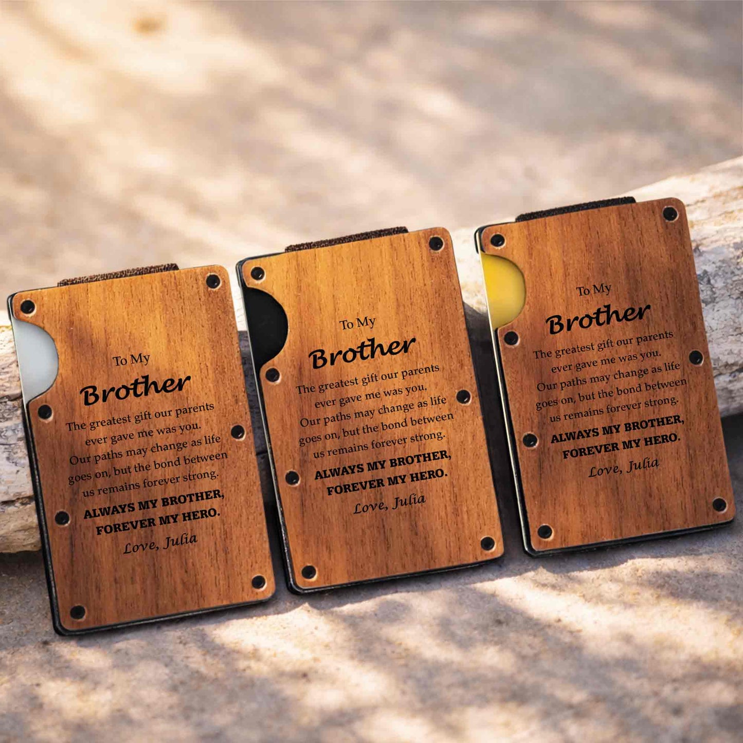 To My Brother Always My Brother Forever My Hero Custom Wood Design