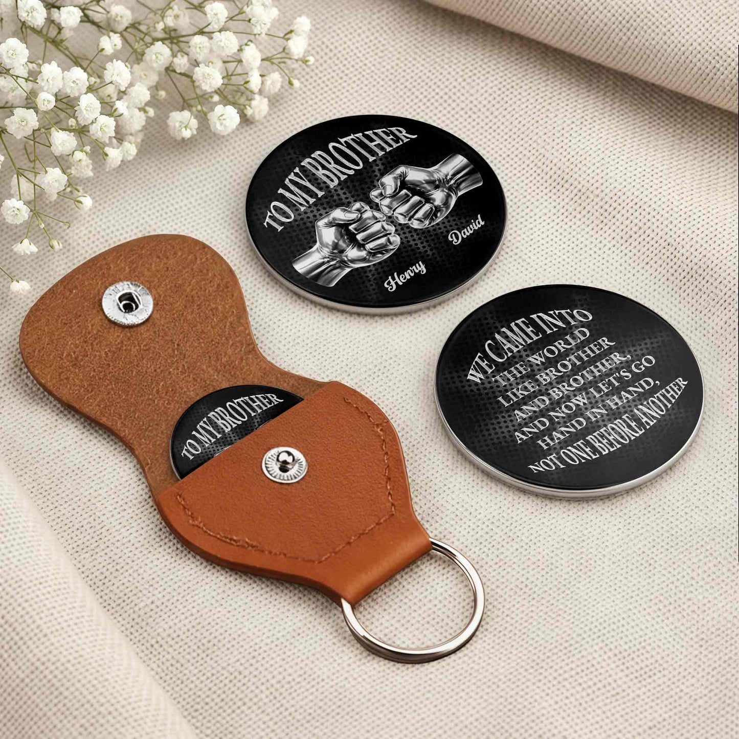 To My Brother We Came Into The World Fist Bump Design