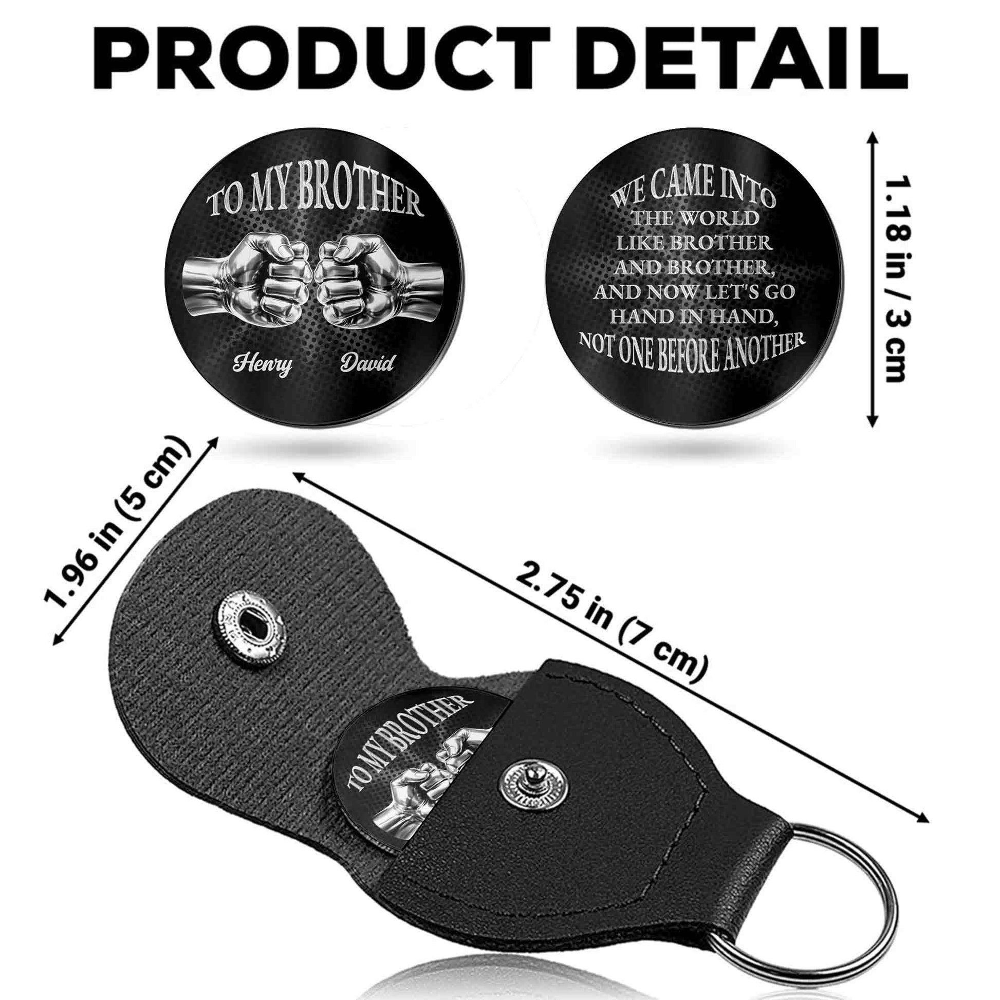 To My Brother We Came Into The World Fist Bump Design