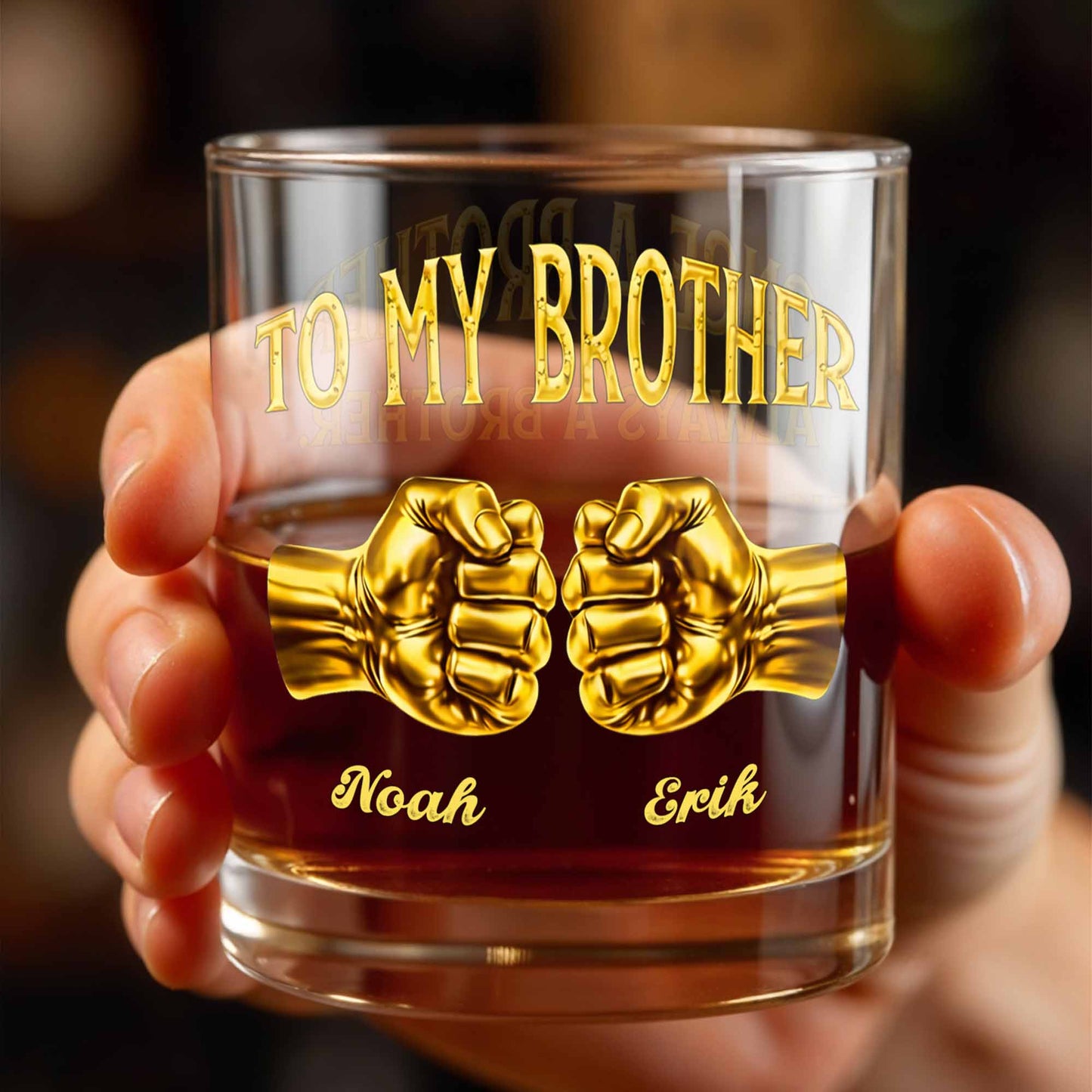 To My Brother Fist Bump Design