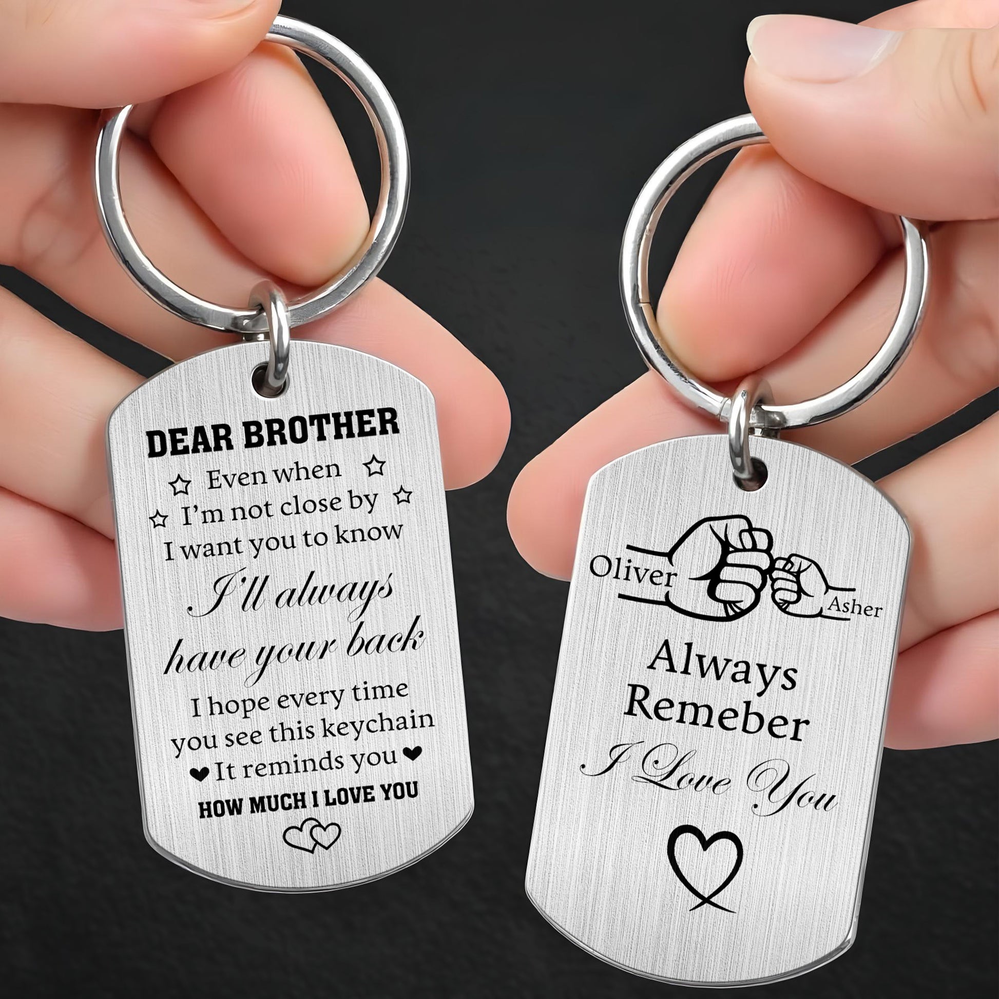 Dear Brother Even When I Am Not Close By Fist Bump Heart