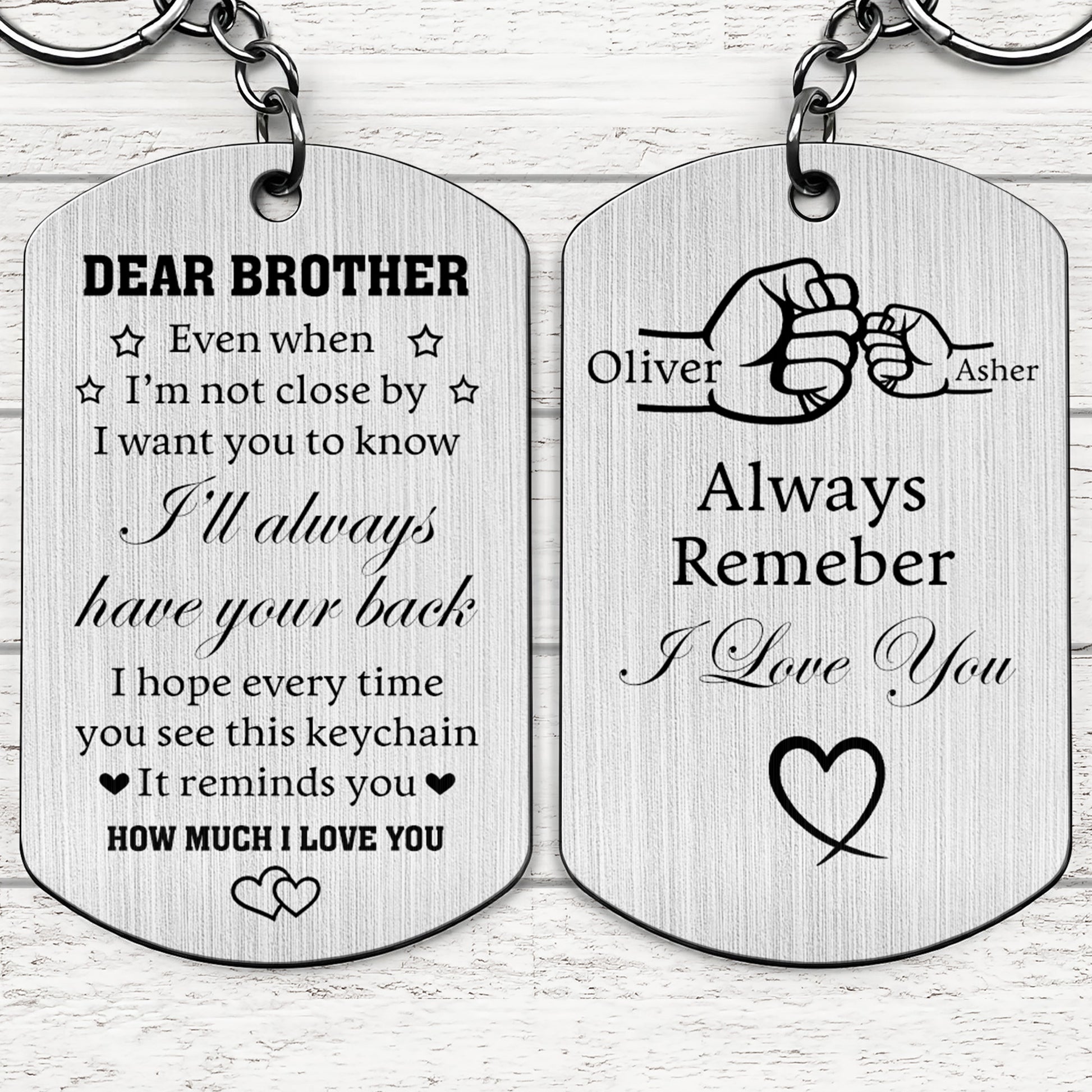 Dear Brother Even When I Am Not Close By Fist Bump Heart