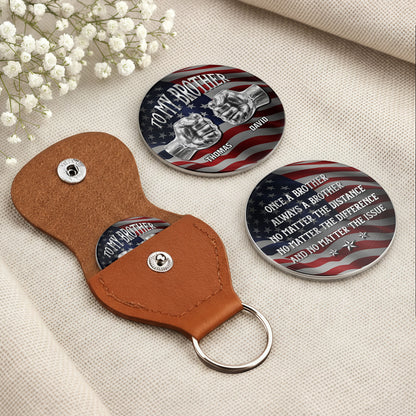 To My Brother Fist Bump American Flag