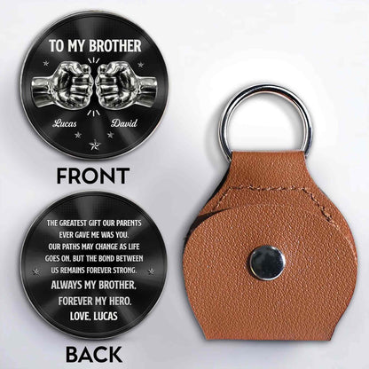 To My Brother Greatest Gift Fist Bump And Stars Pocket Hug