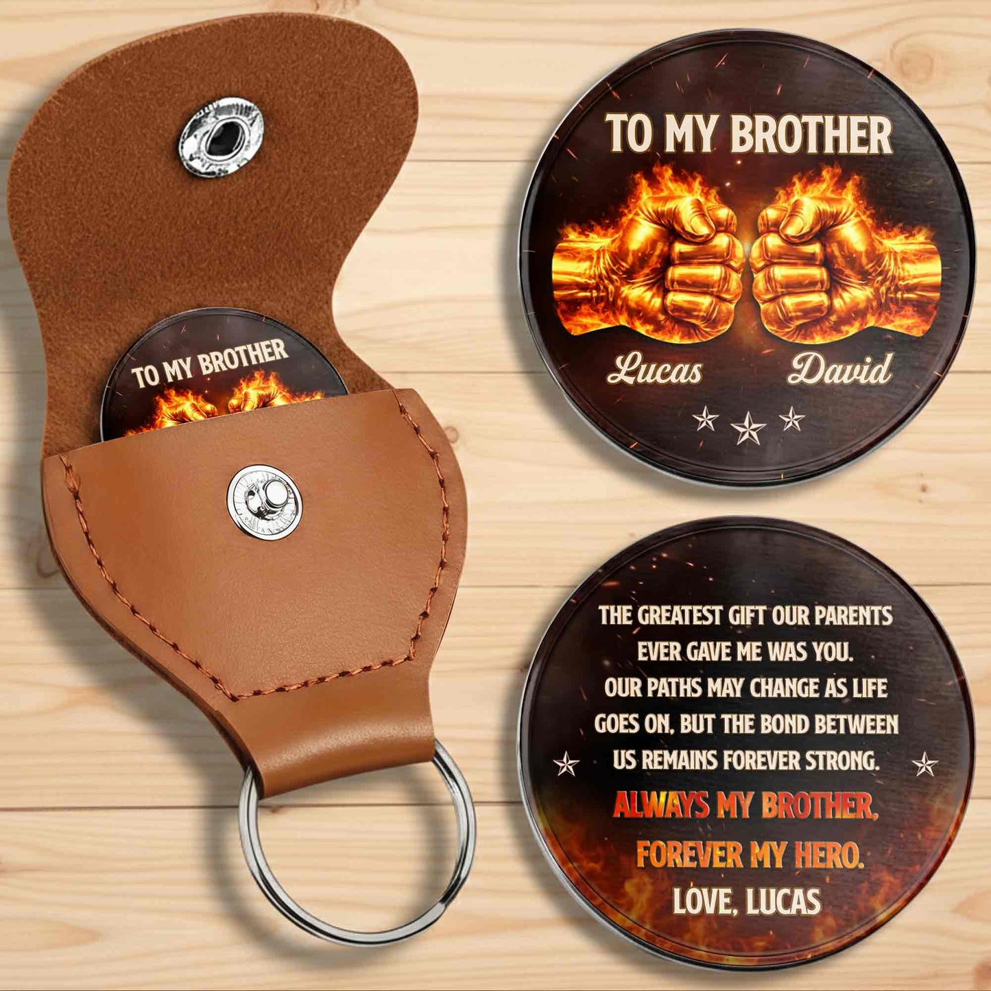 To My Brother Greatest Gift Fire Fist Bump Stars