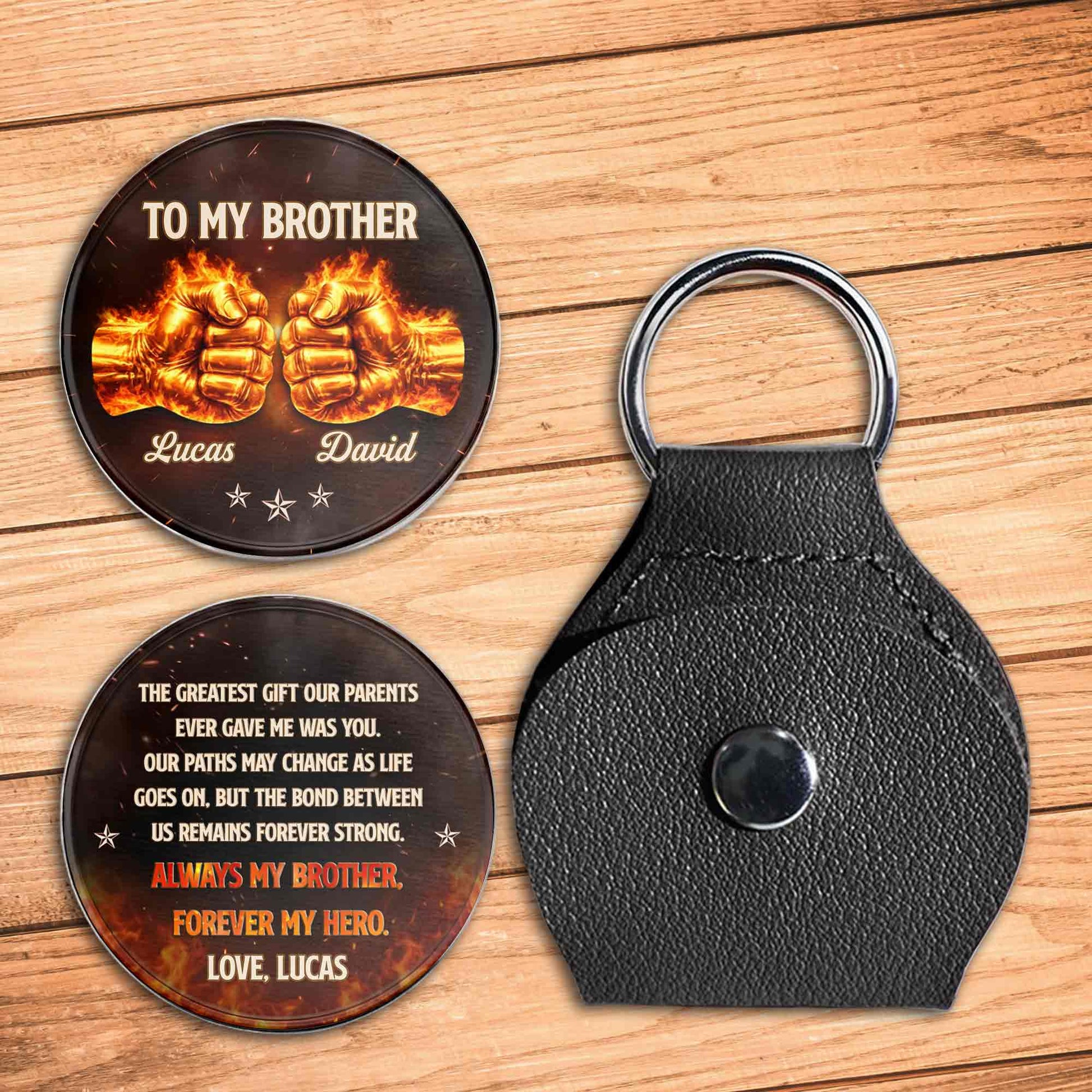 To My Brother Greatest Gift Fire Fist Bump Stars