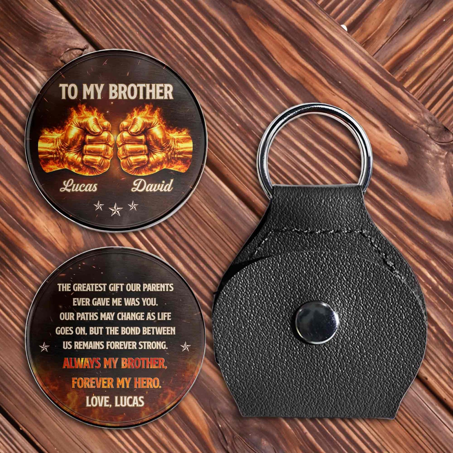 To My Brother Greatest Gift Fire Fist Bump Stars