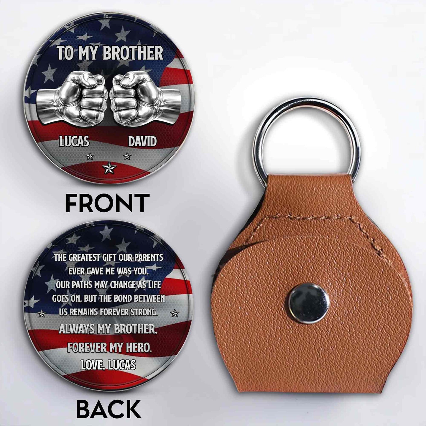 To My Brother The Greatest Gift Fist Bump American Flag