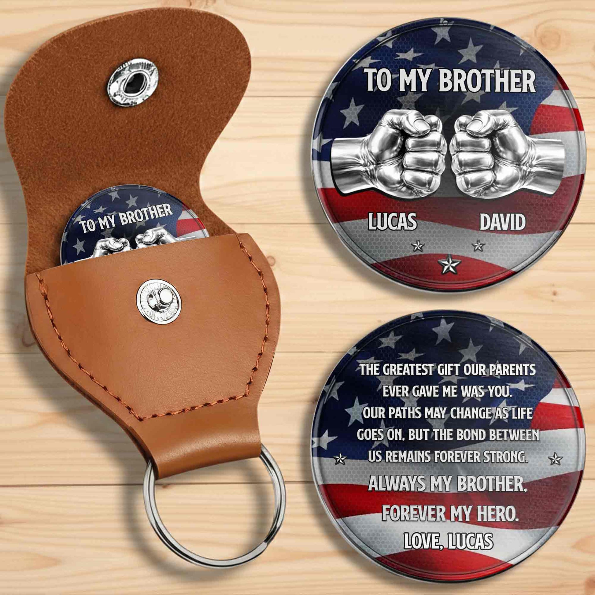 To My Brother The Greatest Gift Fist Bump American Flag