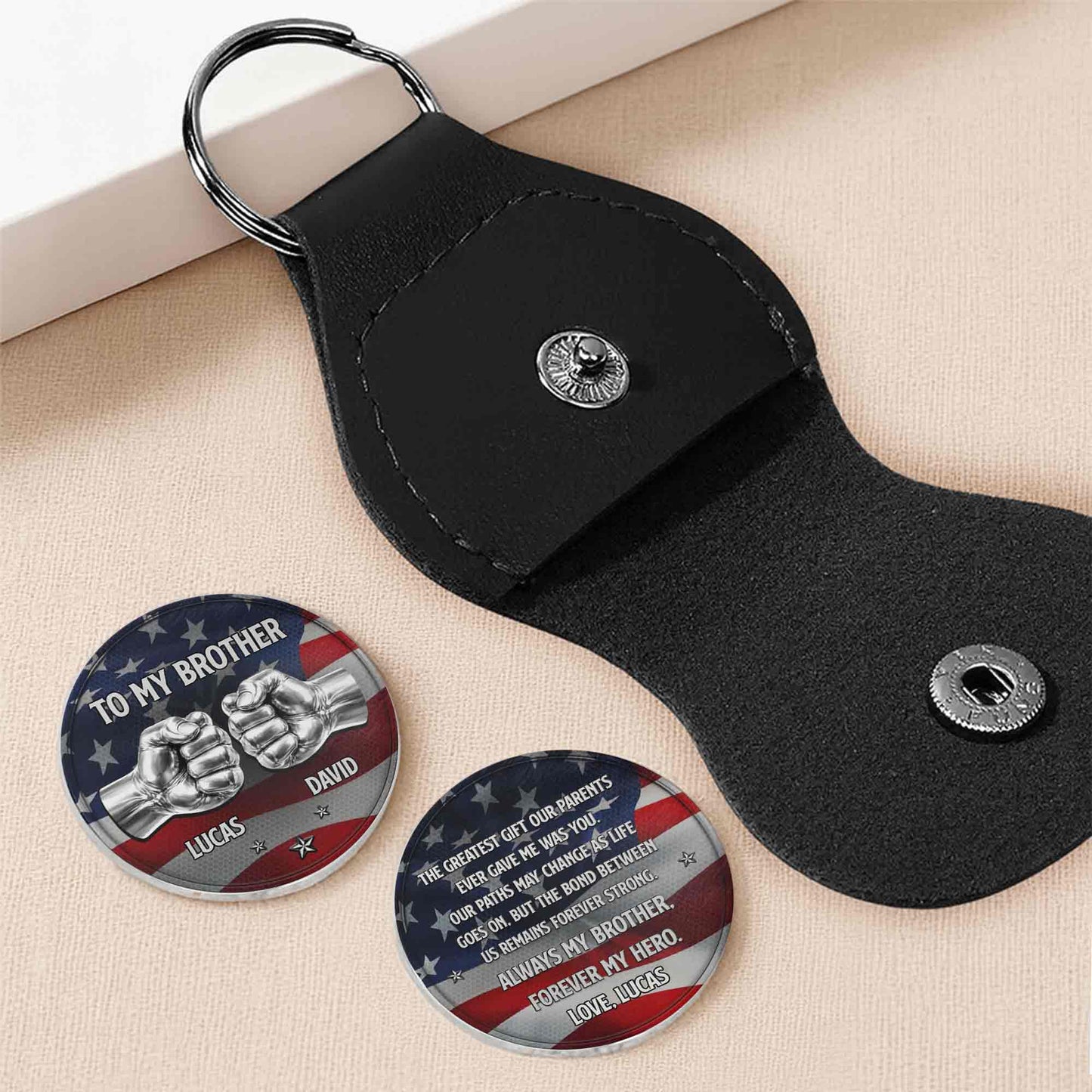 To My Brother The Greatest Gift Fist Bump American Flag