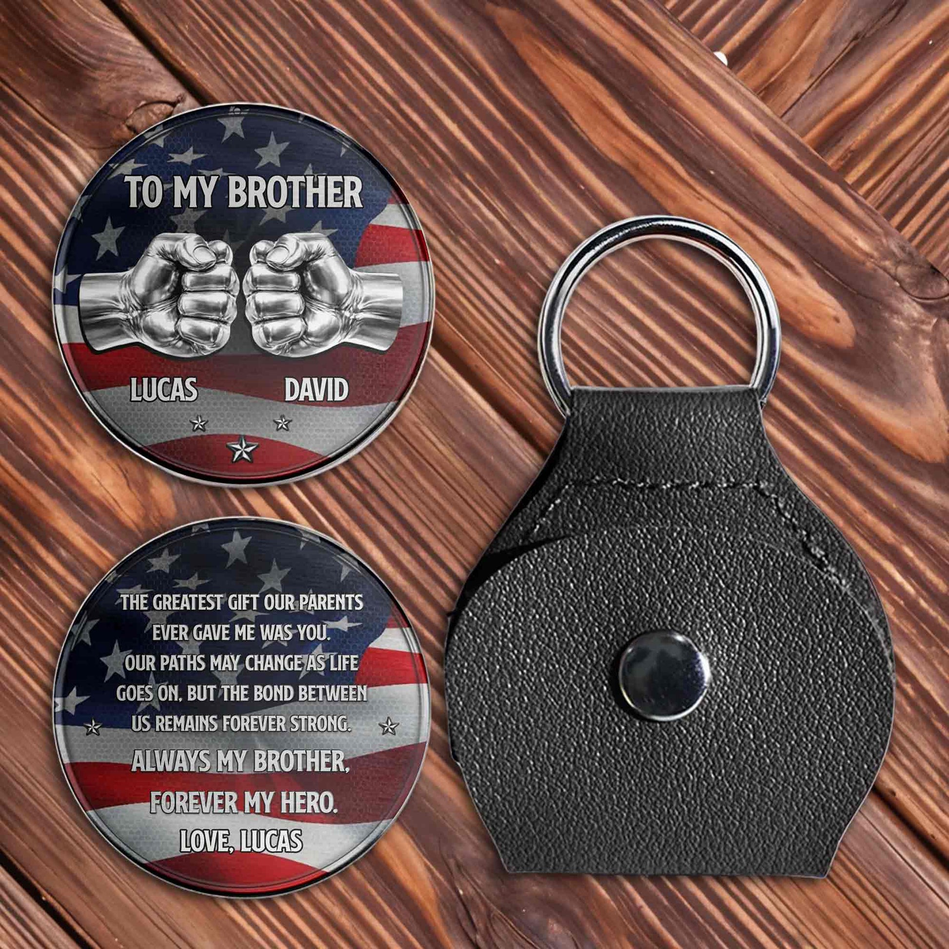 To My Brother The Greatest Gift Fist Bump American Flag