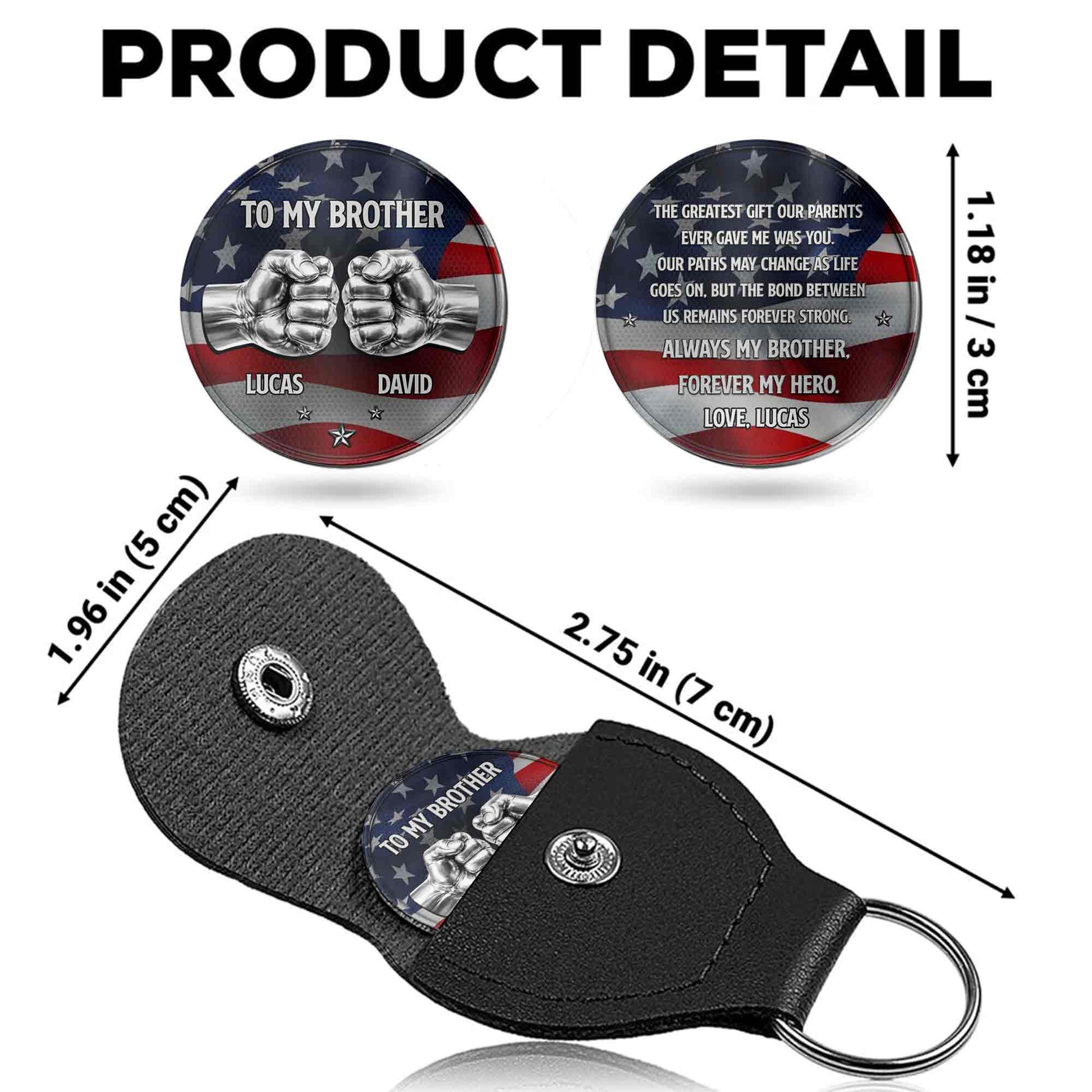 To My Brother The Greatest Gift Fist Bump American Flag