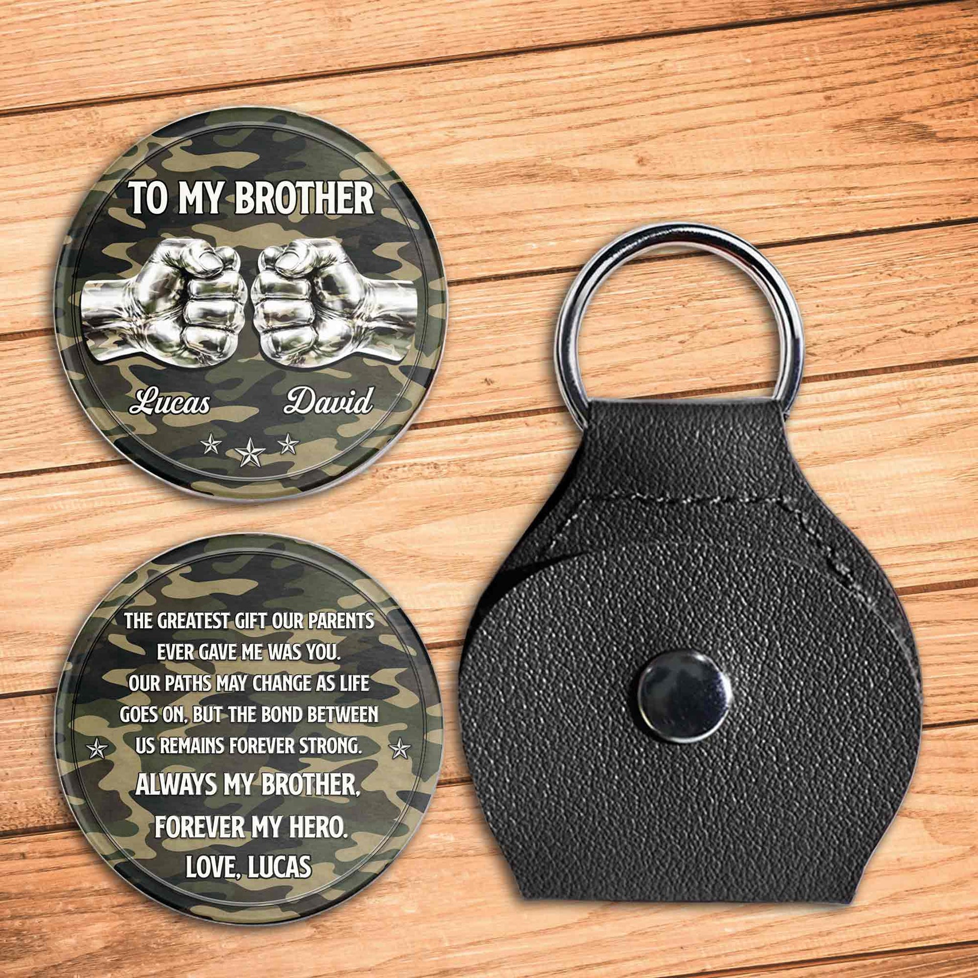 To My Brother The Greatest Gift Fist Bump Camo Design