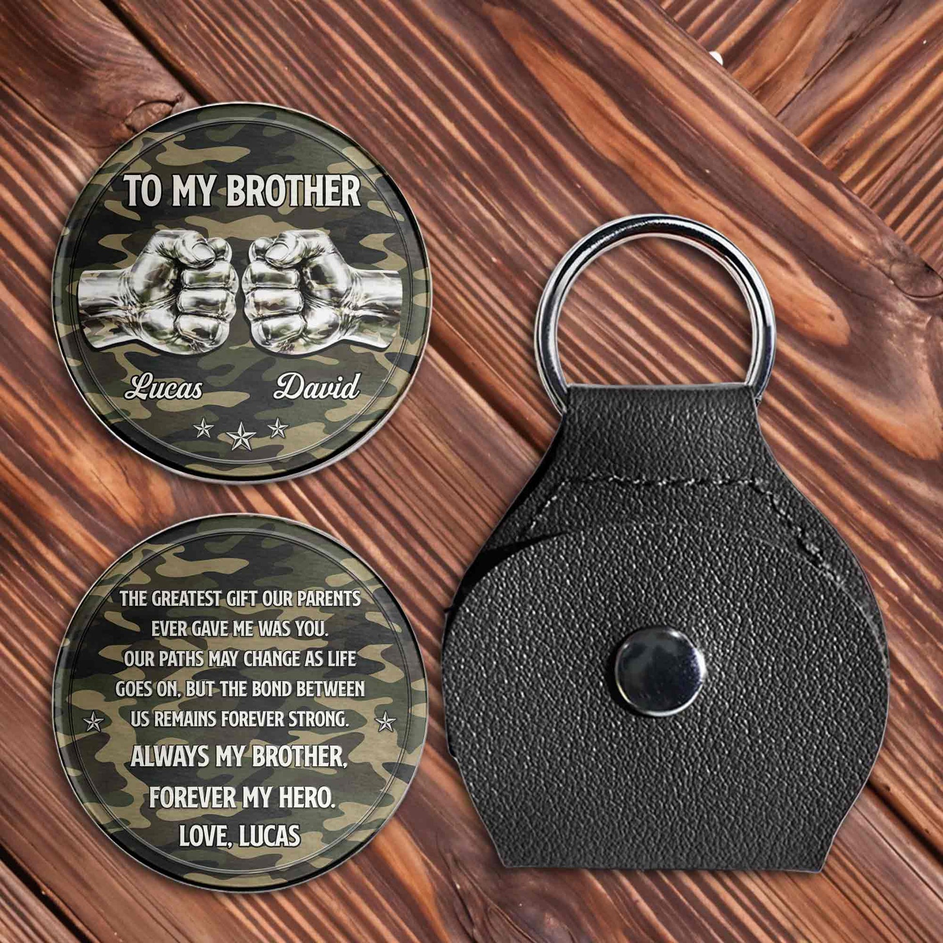 To My Brother The Greatest Gift Fist Bump Camo Design