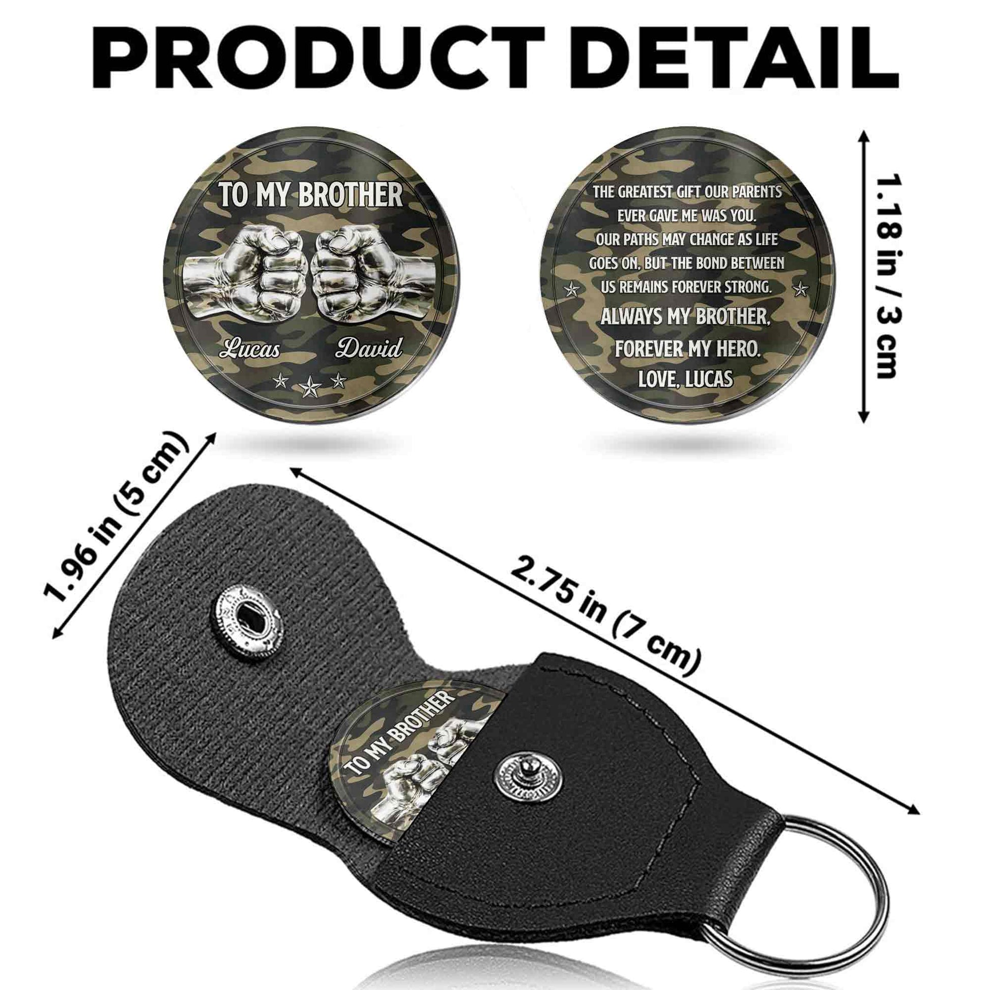 To My Brother The Greatest Gift Fist Bump Camo Design