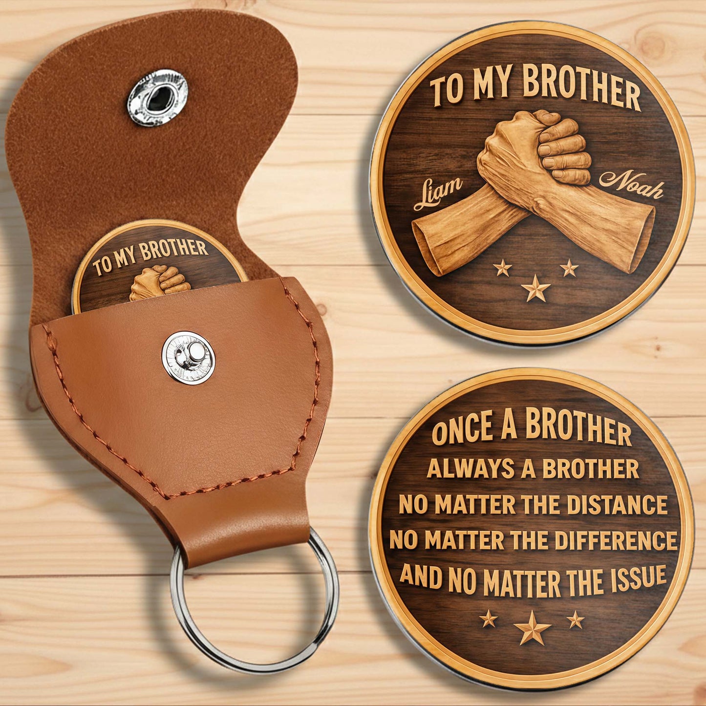 To My Brother Once A Brother Always A Brother Holding Hands Stars