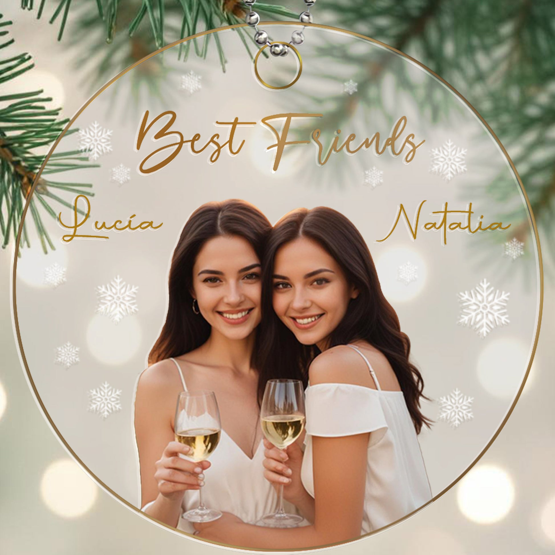 Best Friends Custom Acrylic Ornament