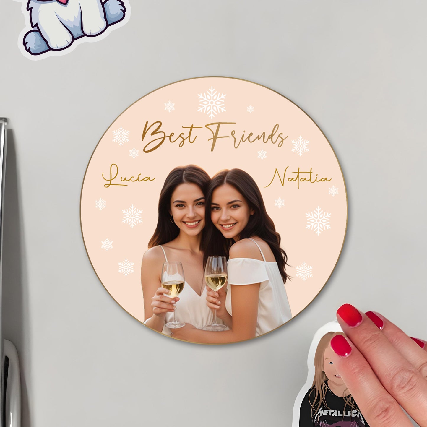 Best Friends Forever Custom Fridge Magnet