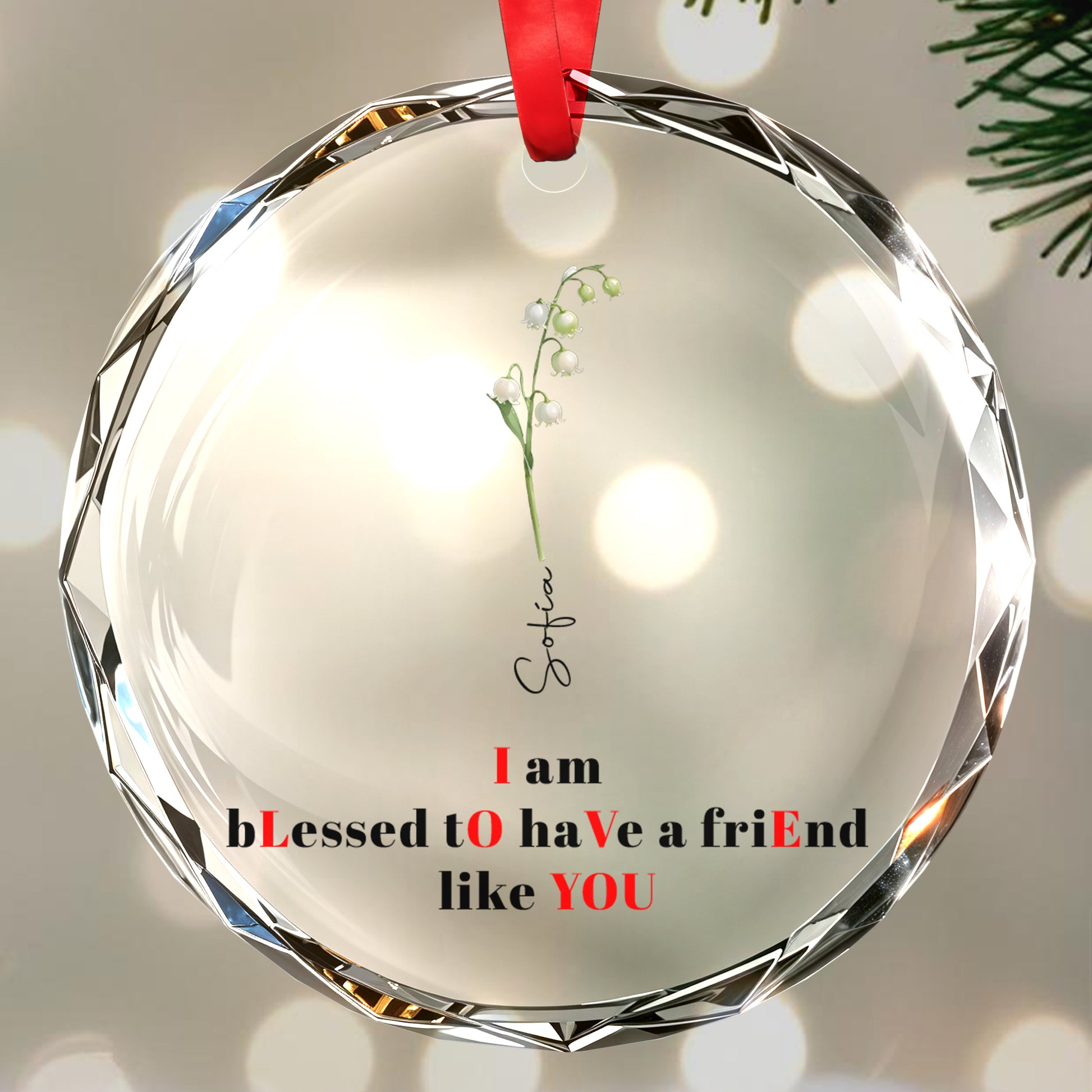 Blessed To Have A Friend Like You Custom Ornament