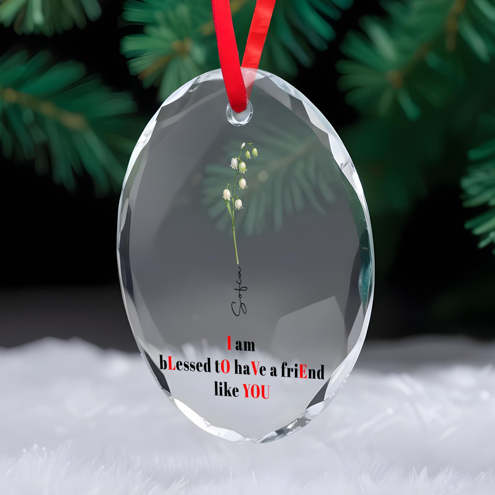 Blessed To Have A Friend Like You Custom Ornament