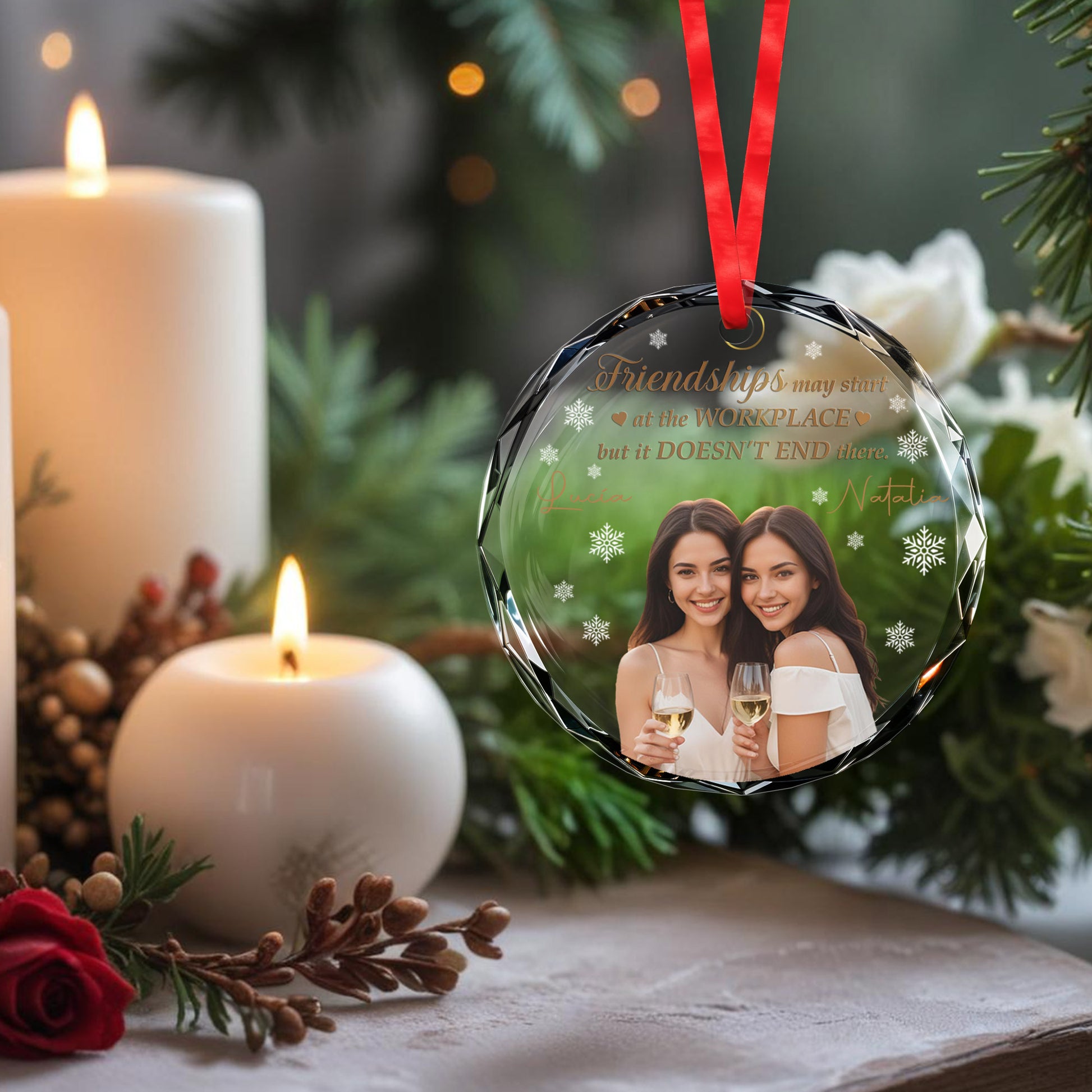 Friendships Start At Workplace But Doesn't End There Ornament