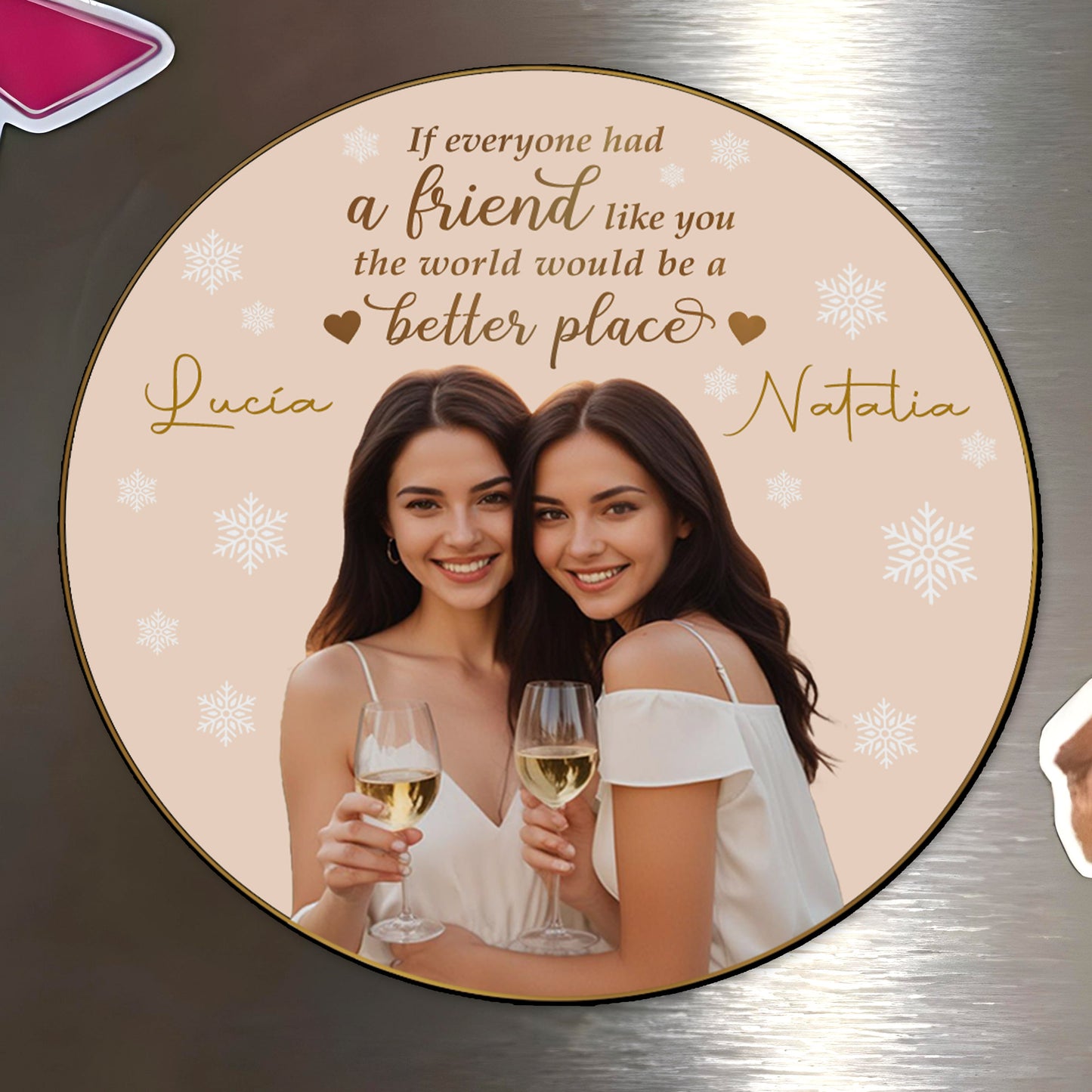 If Everyone Had A Friend Like You The World Would Be A Better Place - Personalized Custom Fridge Magnet - BST011_MAGN