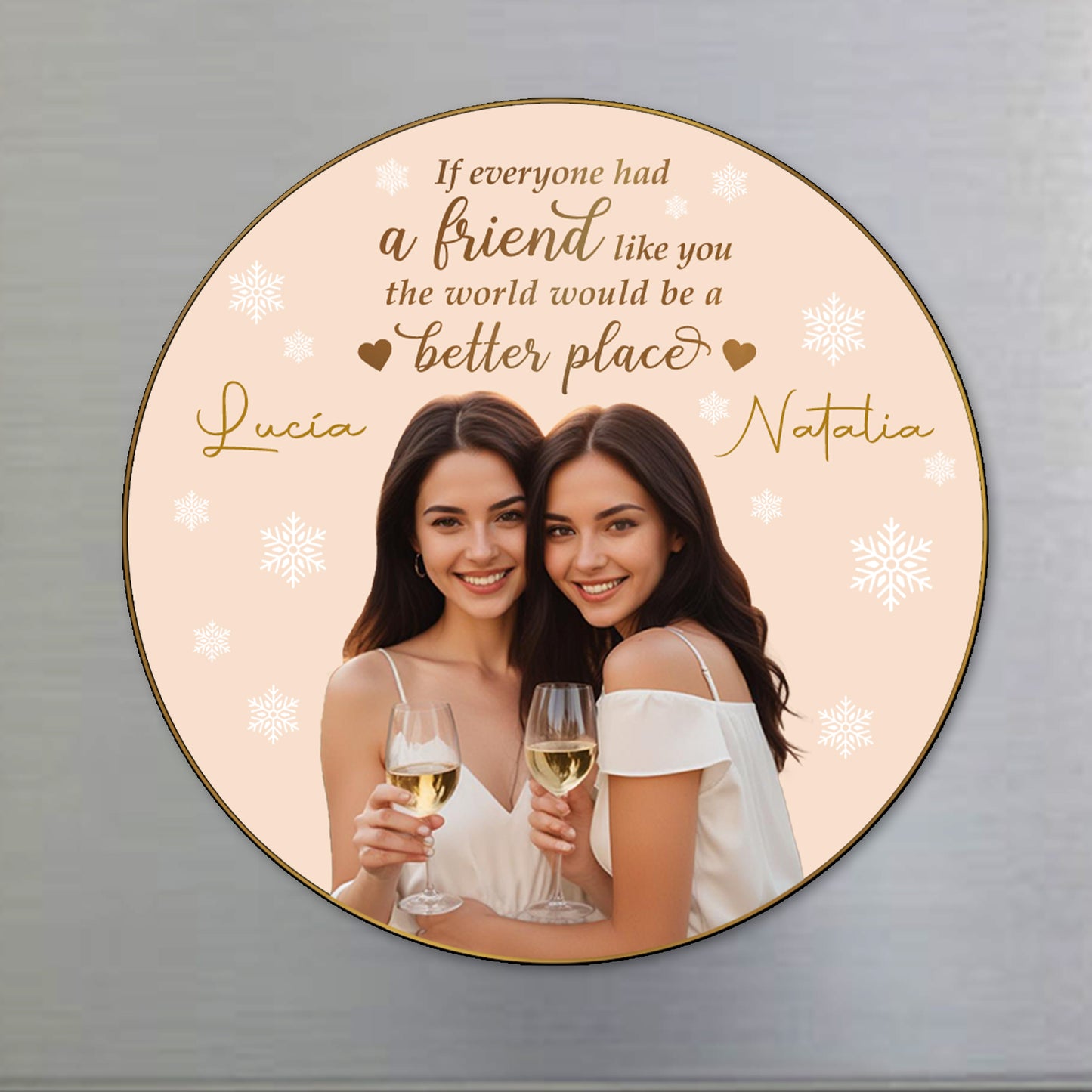 If Everyone Had A Friend Like You The World Would Be A Better Place - Personalized Custom Fridge Magnet - BST011_MAGN