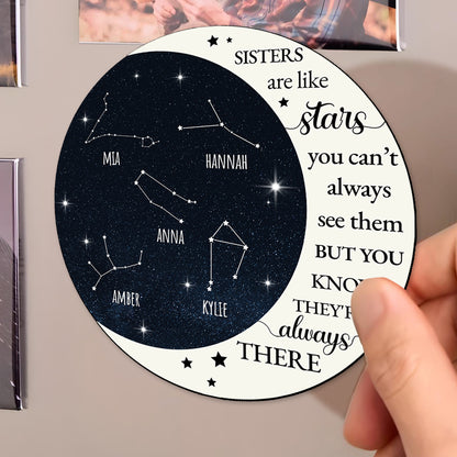 True Besties Like Stars Always There - Personalized Custom Fridge Magnet - BST013_MAGN